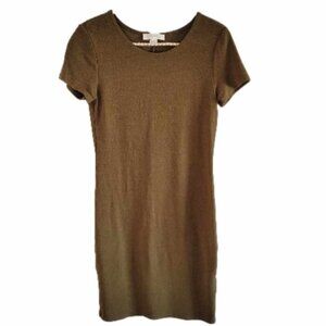 Forever 21 Army green fitted stretchy dress.